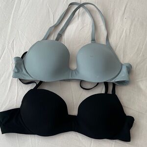 34A Elegant Black and Gray Women's Bras